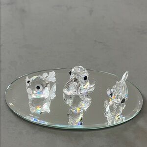 Crystal Animal Figurines Set